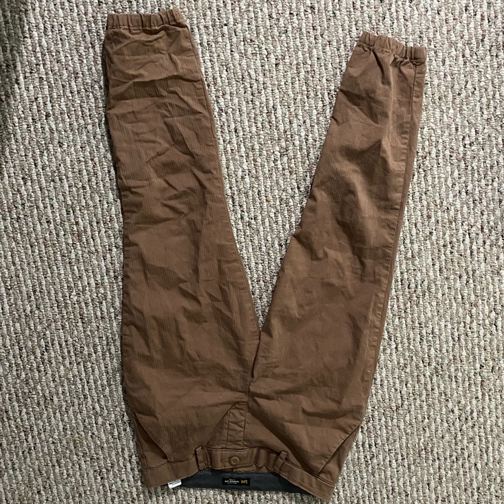 Lee Pinstripe Tan Joggers
